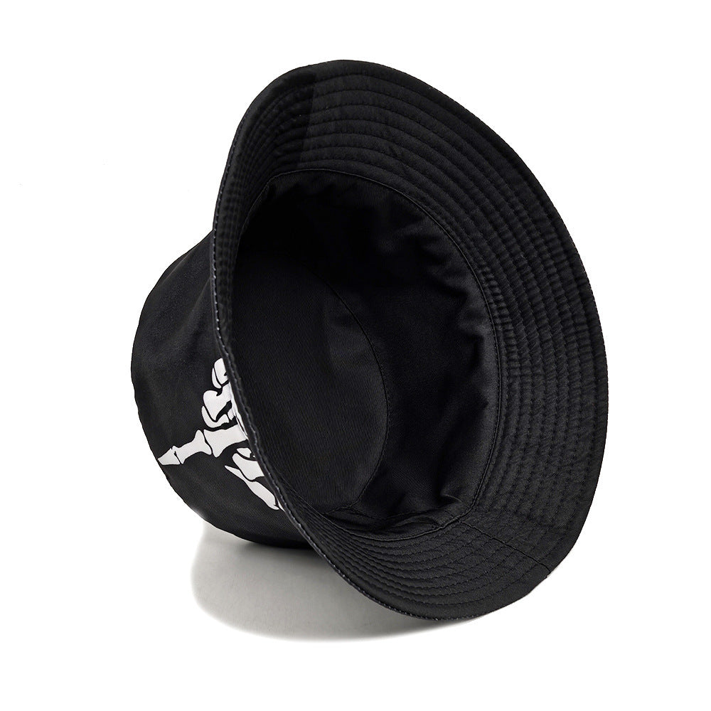 Skull Finger Pattern Positioning Bucket Hat