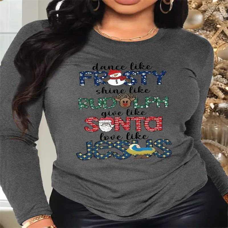 Women's Printed Hoodless Sweatshirt