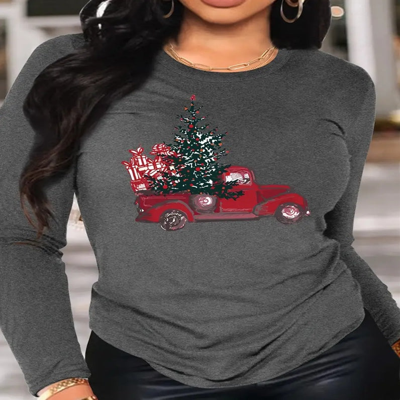 Women's Printed Hoodless Sweatshirt