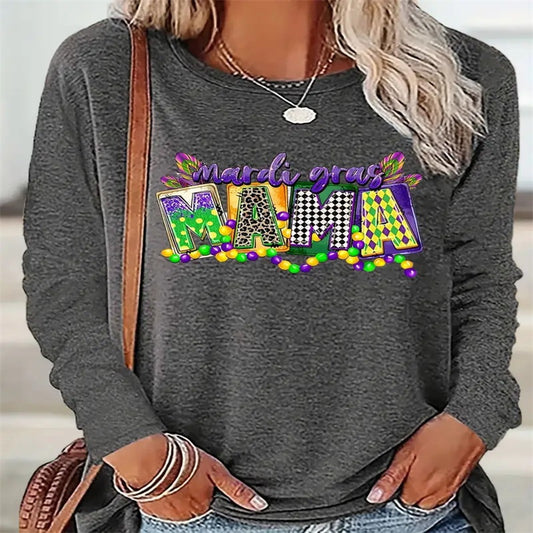 Women's Printed Hoodless Sweatshirt