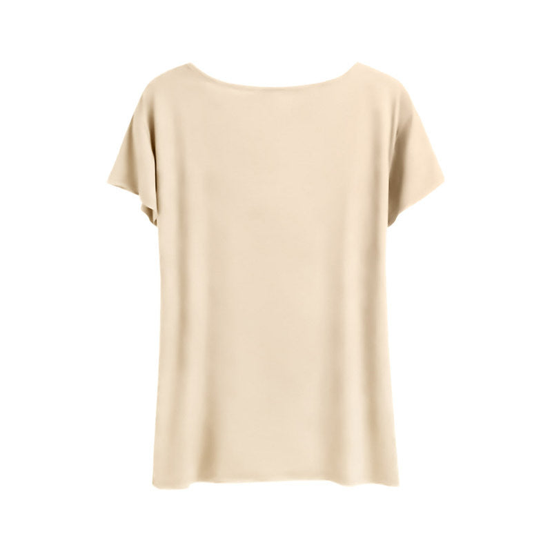 Women's Round Neck Short Sleeve T-Shirt - 'HAPPINESS IS BEING A GRAMMY' Print, Casual Summer Tee