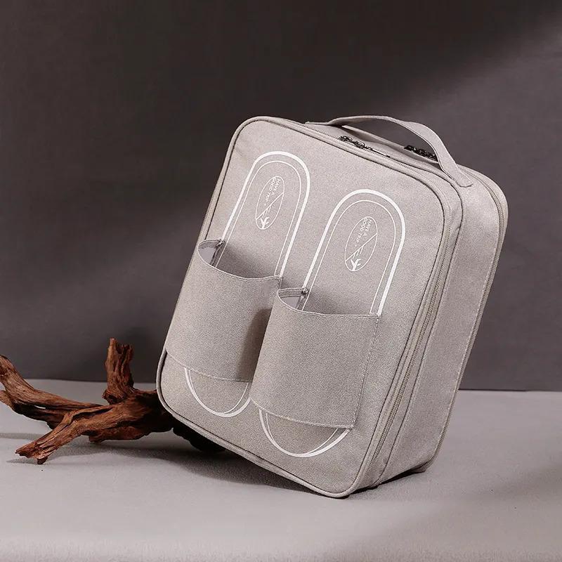 Wholesale Durable Portable Polyester Zipper Travel Shoe Storage Bag For Packaging