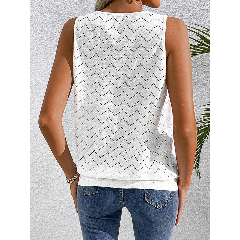 Womens Tank Tops Loose Fit Casual Sleeveless Tops Keyhole Neck Trendy Summer Tops
