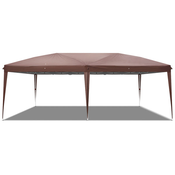 10X20ft Deep Coffee Color 4 Sides -2 Windows Folding Shed