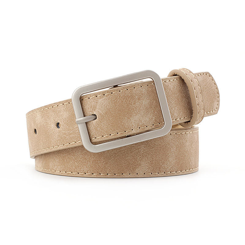 Simple All-match Square Buckle Popular Belt