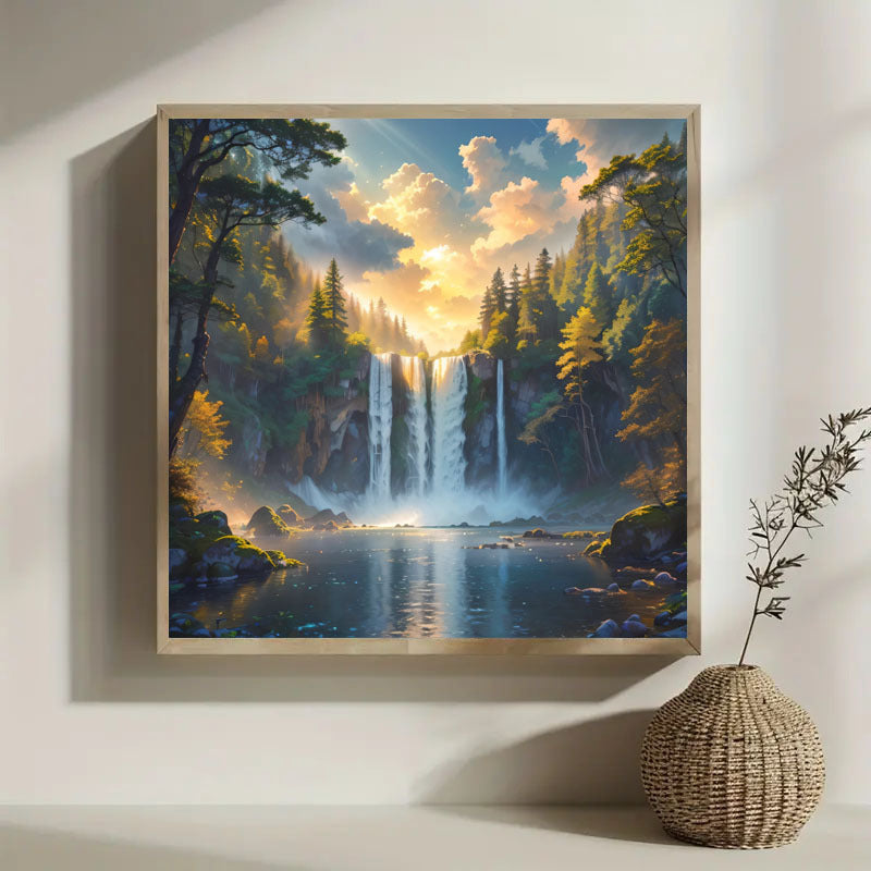 5DDIY Diamond Painting Set  Full Diamond Round Water Diamond Art