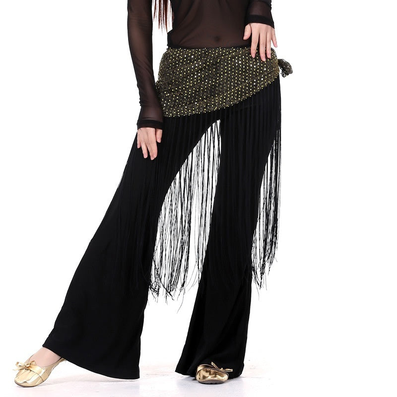 Highlight Tassels Waist Chain Practice Clothes Hip Scarf