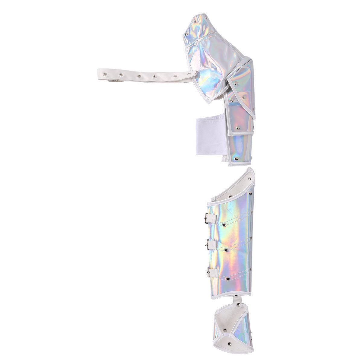 Silver Phantom Shoulder Arm Performance Dress