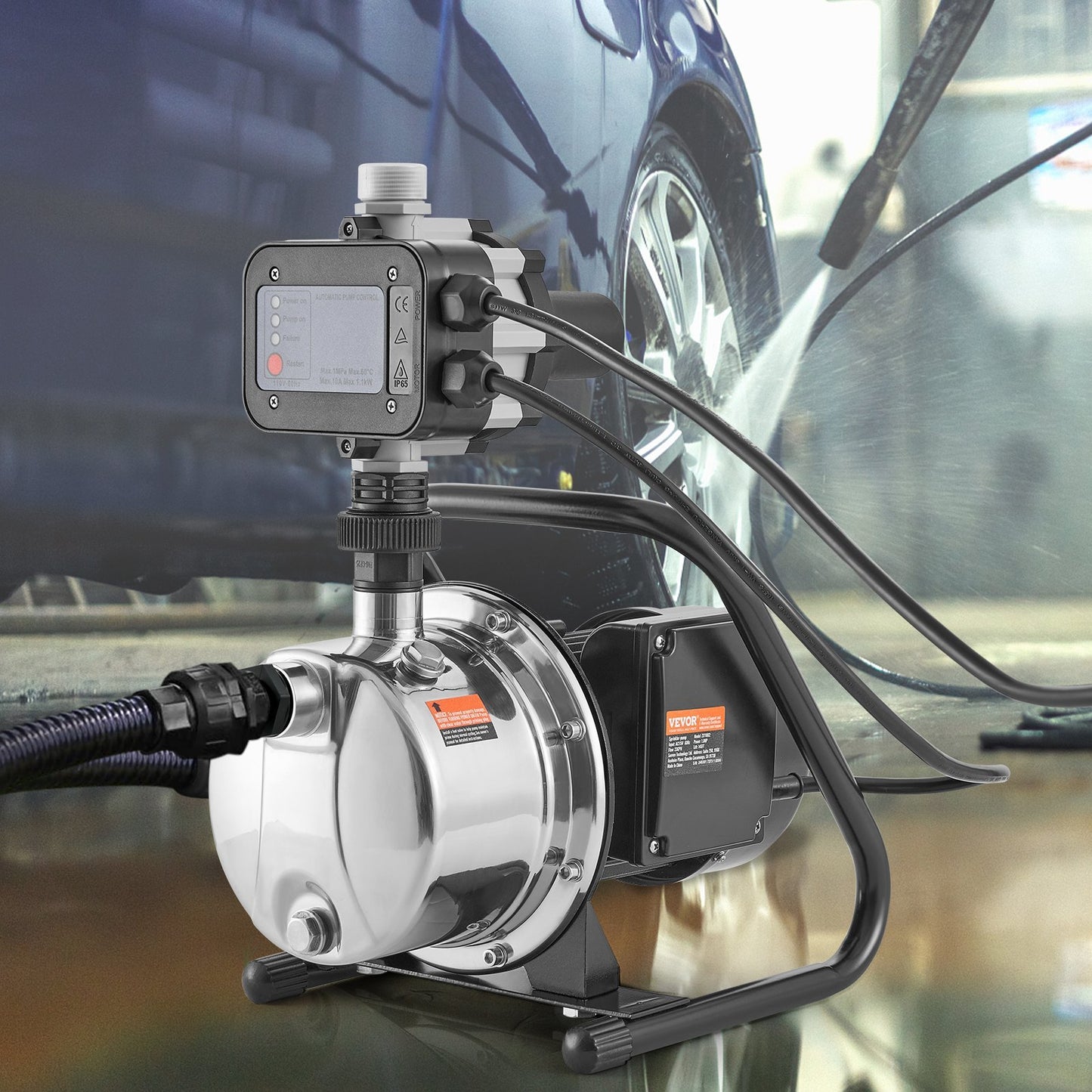 Shallow WellPump Portable JetPump Auto Controller 1HP 1200GPH 164ft