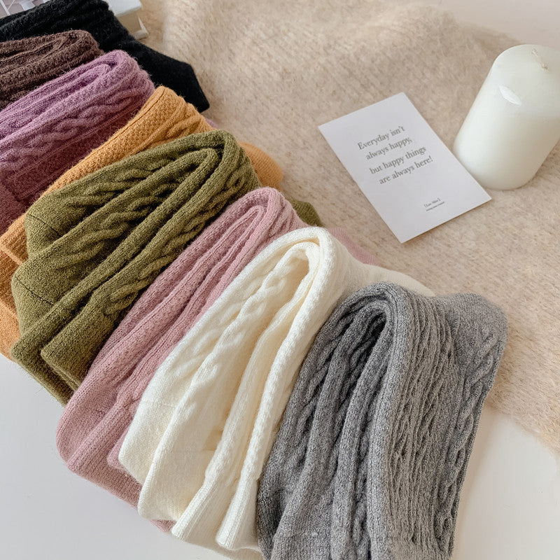 Women's Socks Japanese Style Knitting Twist