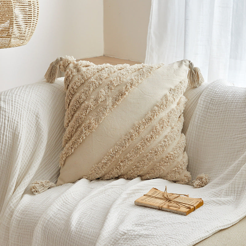 Plush Tassels And Quiet Bohemian Style Pillowcases