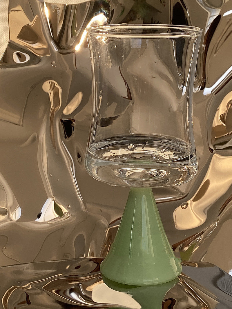 Light Luxury Creative Glass Goblet Juice Cup