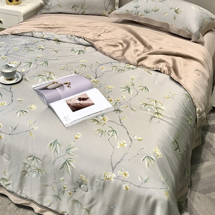 High-end Tencel Summer Cooling Duvet Four-piece Set