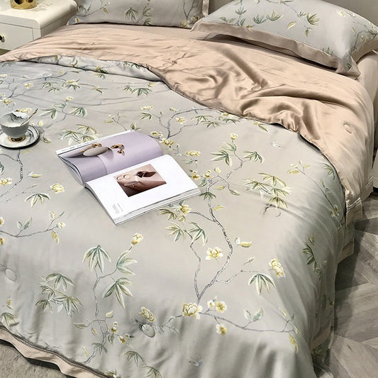 High-end Tencel Summer Cooling Duvet Four-piece Set