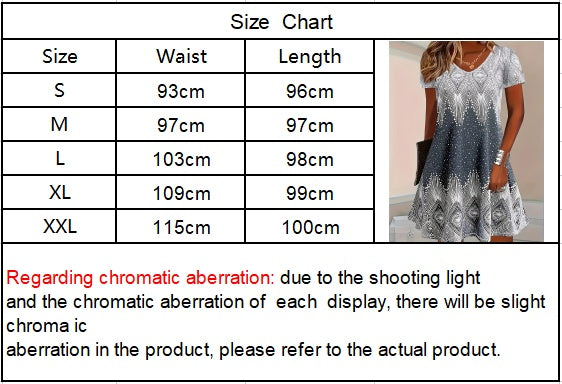 Self-pick-up Women's Printed Casual Short Sleeve V Neck Dress Only Self-pickup Is Supported