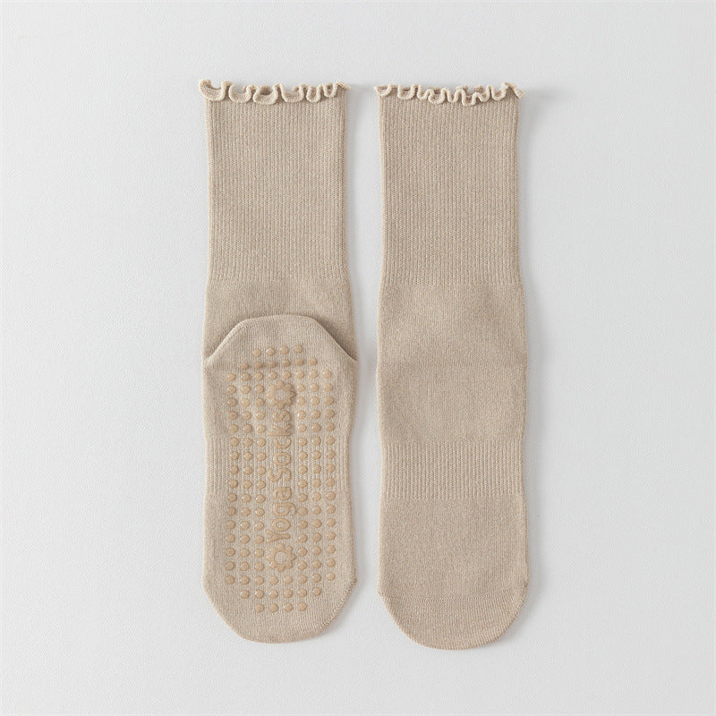 Women's Middle Tube Non-slip Boneless Pure Cotton Athletic Socks