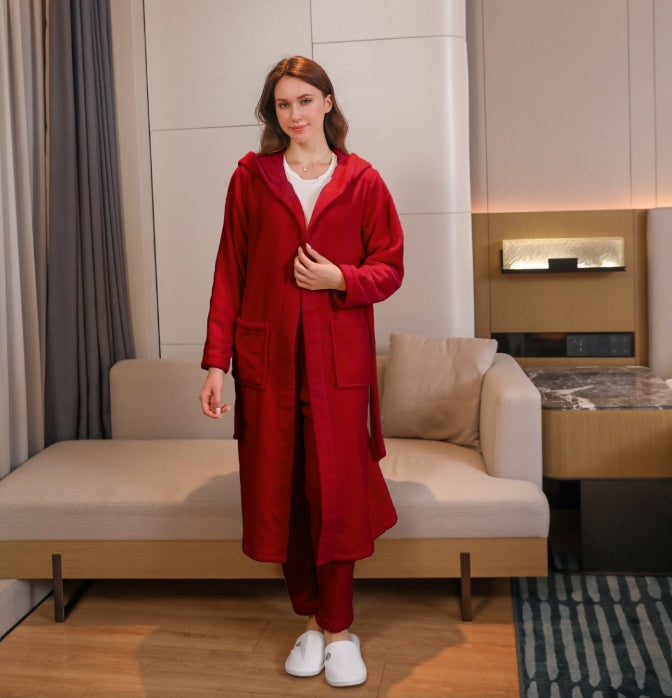 Women's Fibre Velvet Gown Set