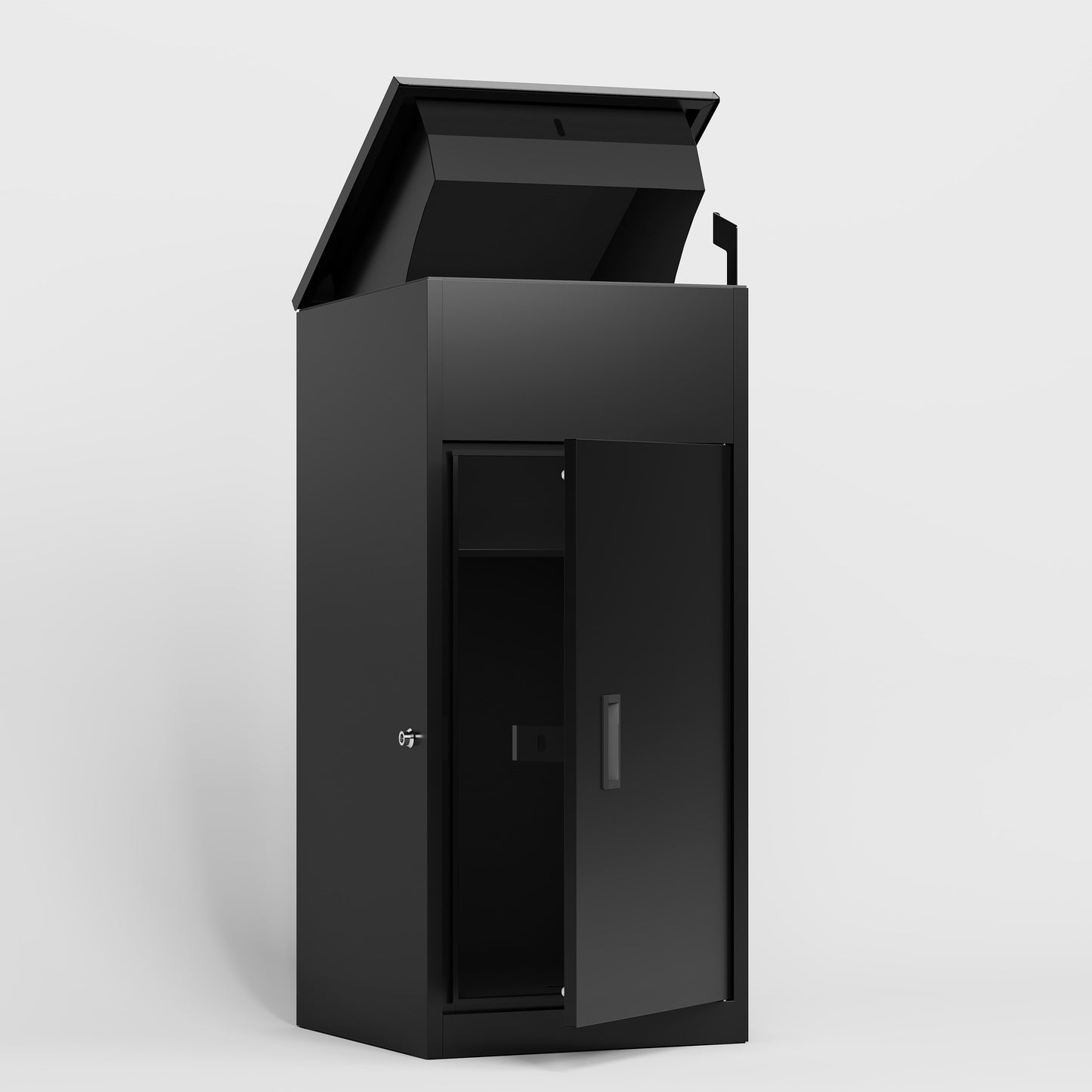 Package Delivery Box For Outside With , Heavy-Duty Steel Package Drop Box With Anti-Theft Design, Weather-Resistant, Package Mailbox For Porch Ideal For Home Or Office,