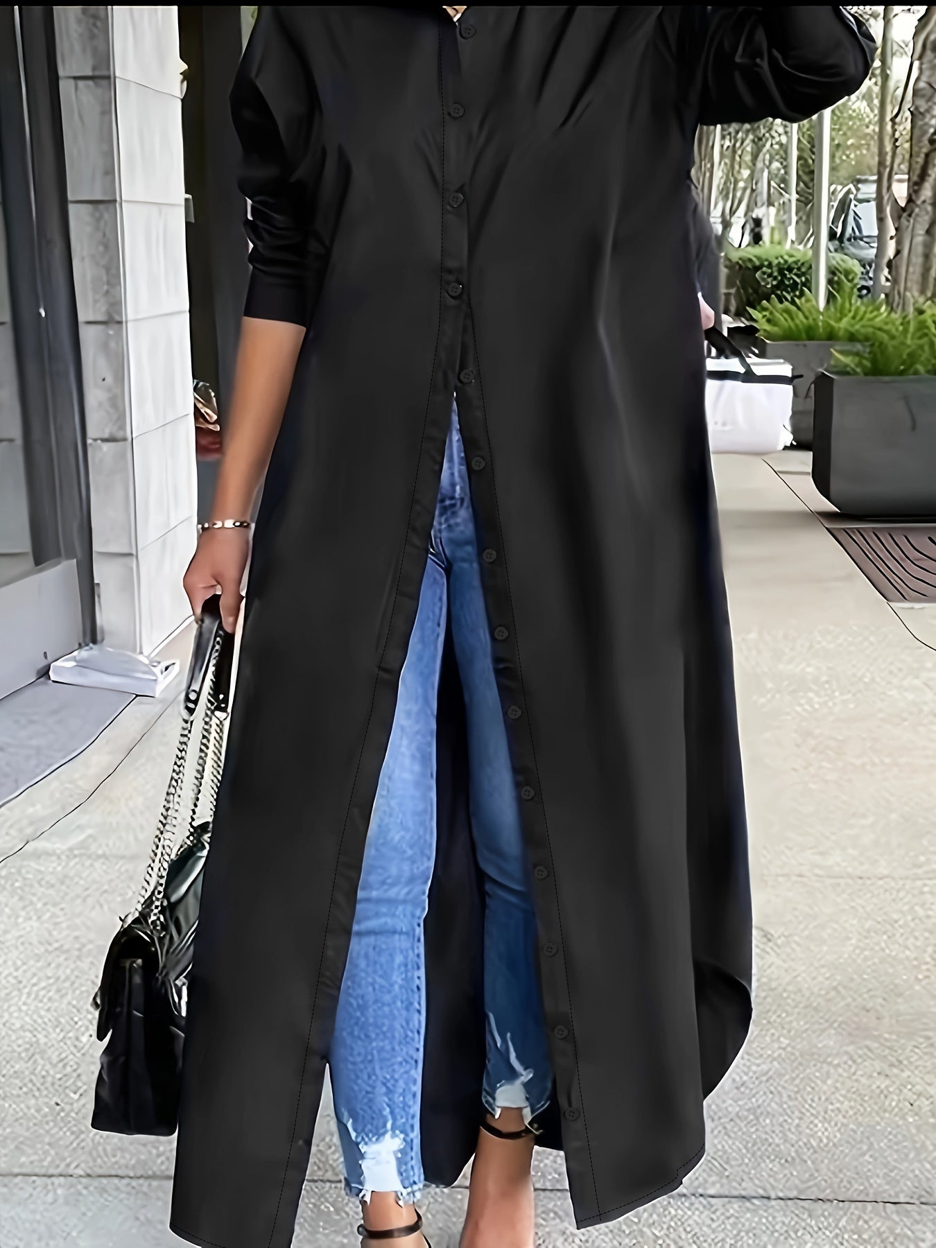 Long-sleeved Casual Shirts And Dresses With Multiple Wear Methods.