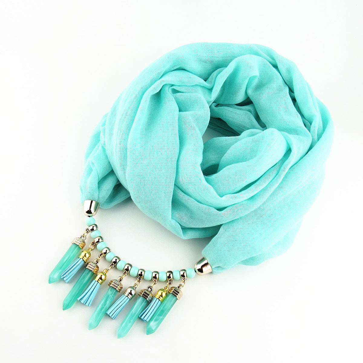 Fashion Cotton And Linen Scarf Korean Velvet Pendant TR Cotton Foreign