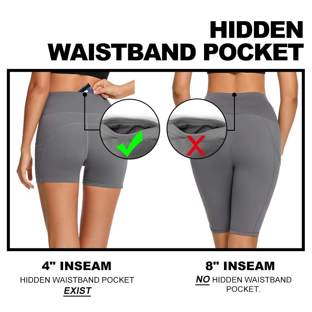 Yoga Pants - Three Points High Waist, 3 Pairs Of Black, Zhangqing, Light Blue