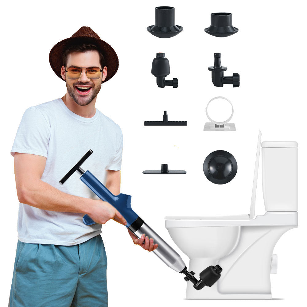 High Pressure Air Toilet Unclogged For Toilets, Bathroom Floors, Sinks, And Pipe Blockages