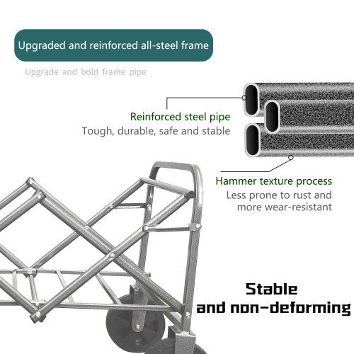 Collapsible Foldable Wagon Cart With Strapping System, Beach Wagon ,Utility Wagon Grocery Cart Camping Shopping Sports Gardeing Fishing Supports 225lbs, Green