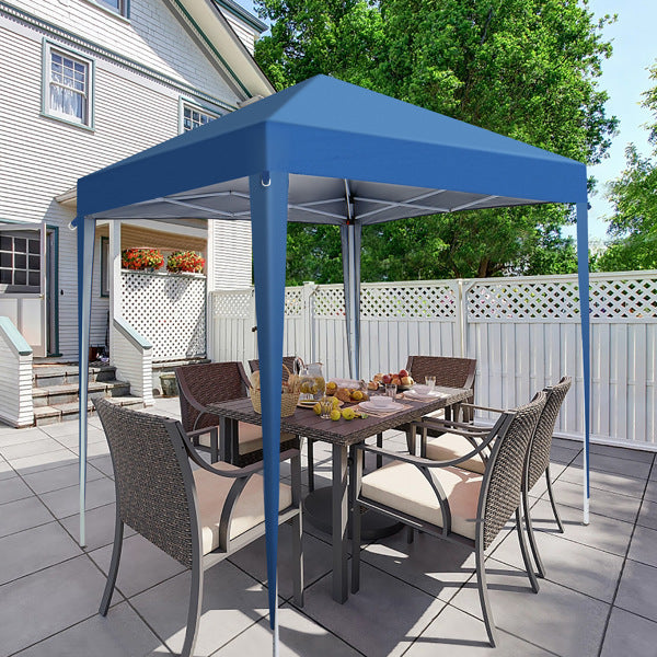 Blue Non Enclosed Folding Shed