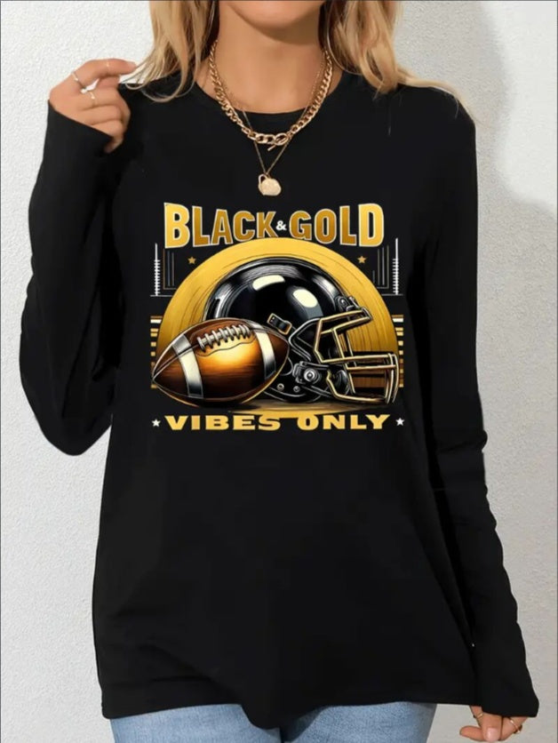 Women's Printed Hoodless Long Sleeve Sweatshirt