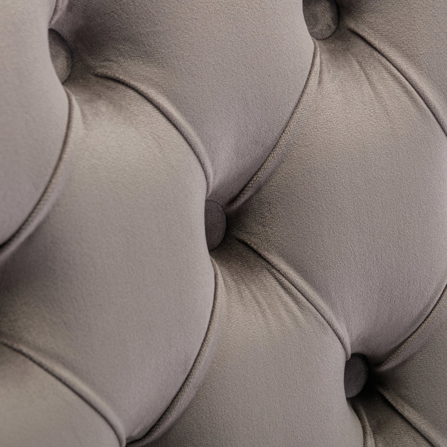 Nikki Collection Modern, High-end Tufted Solid Wood Contemporary Velvet Upholstered Dining Chair With Golden Stainless Steel Plating Legs,Nailhead Trim,Set Of 2,Gray And Gold, SW1601GY