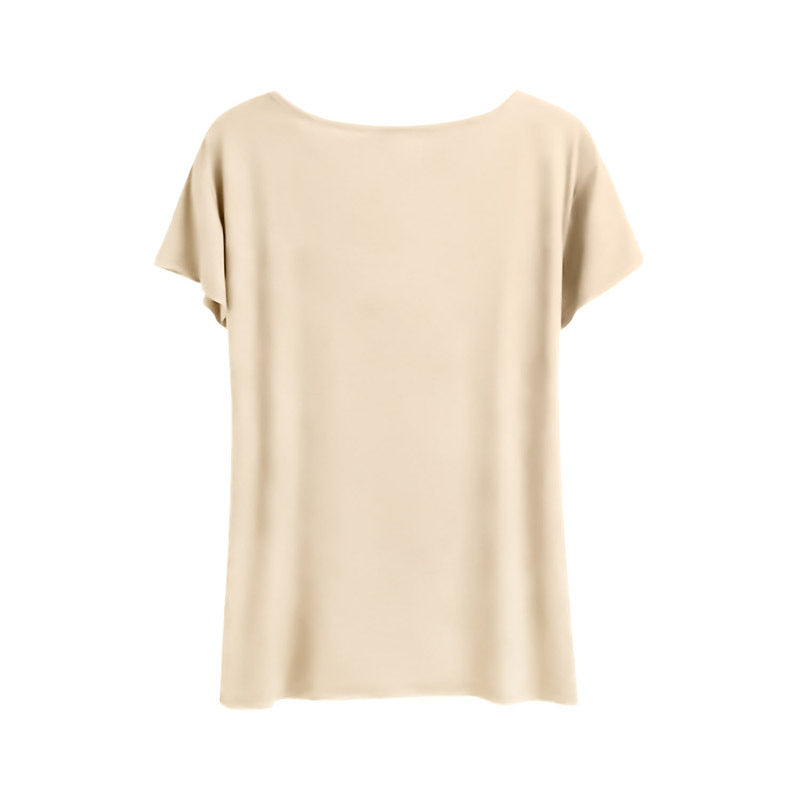 Women's Slogan Print Round Neck Short Sleeve T-Shirt, Casual Summer Top