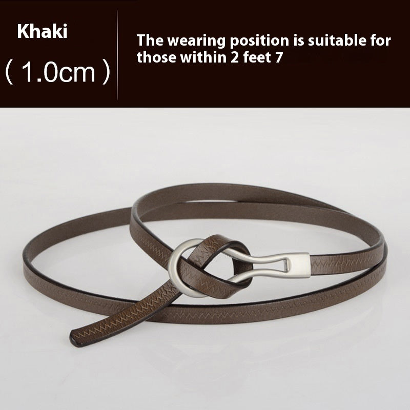 Cowhide Belt Women's Belt Fashion