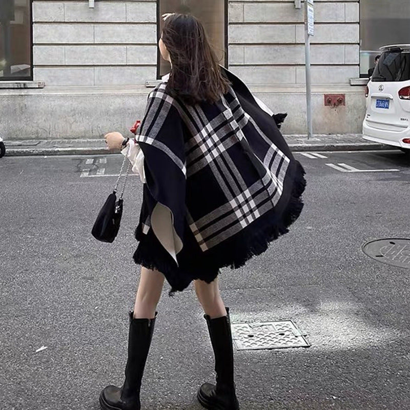 Women's Fashion Simple Double-sided Shawl