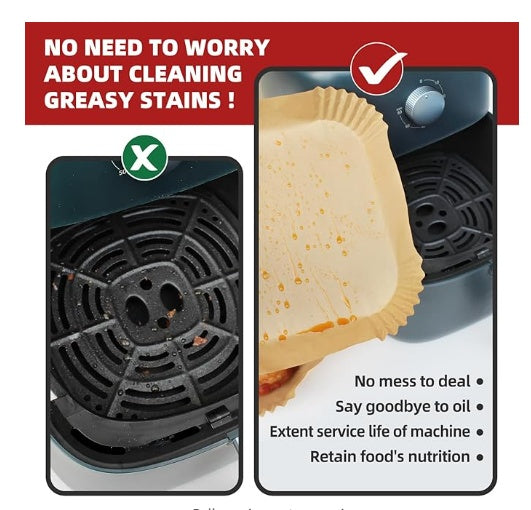 Disposable Air Fryer Paper - Square