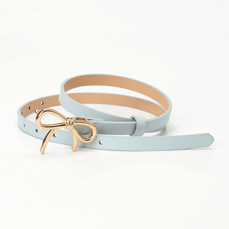 Fashion All-match Bow Decorative Band Belt