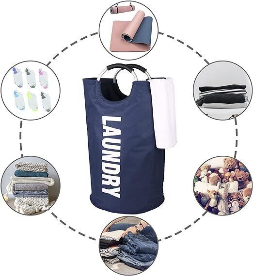 Waschekorb Waschebox Waschesammler Aufbewahrungsbox 60L Stoff Faltbar 4 Farben