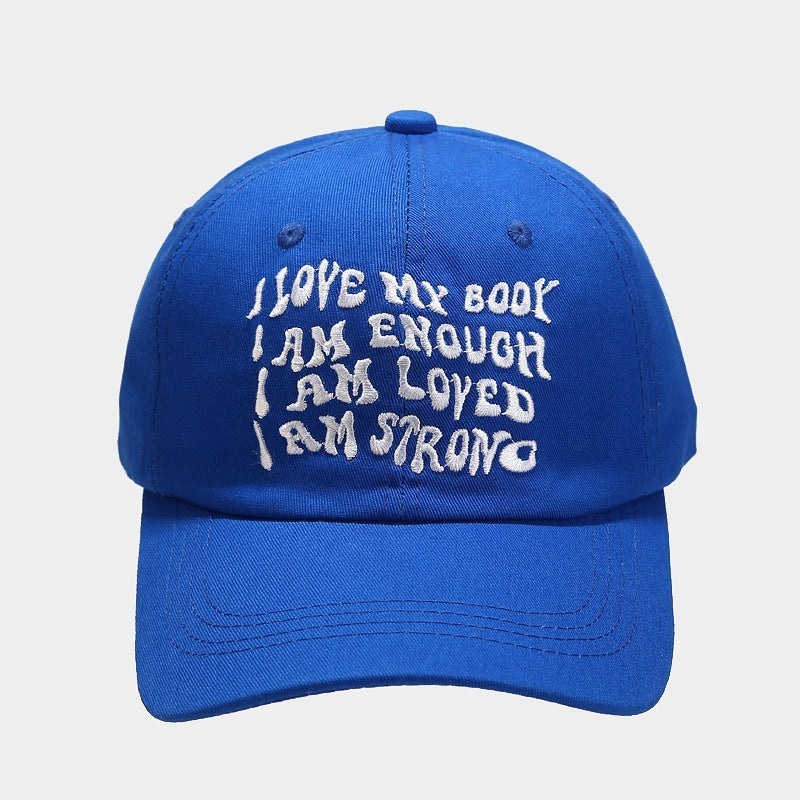 Fashion Baseball Cap For Women In Four Seasons Outdoor Casual Peaked Cap Face-looking Small Embroidered Letters Big Head Circumference Hat Men