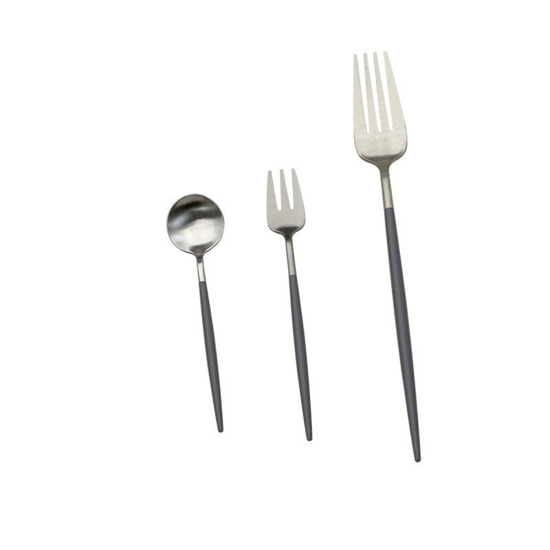 Electroplating Western Tableware Stainless Steel Cutlery Set