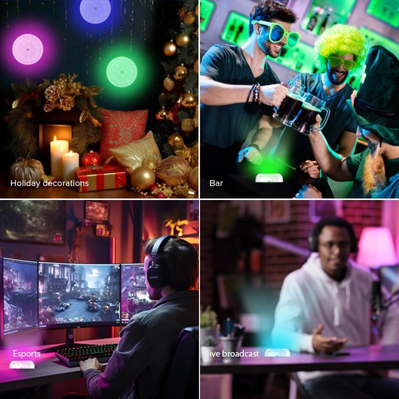 Sansi Upgraded Wireless Rechargeable Pool Lights,Submersible RBG LED Pond Lights,Color Changing Underwater Spotlight With Magnetic And Suction Cup Mounts