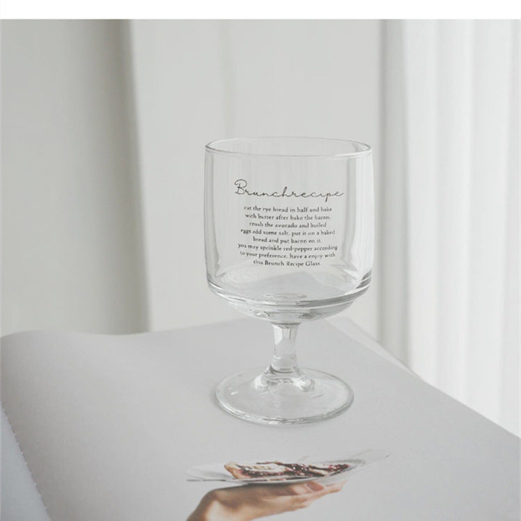 Net Red Niche Design Letter Goblet