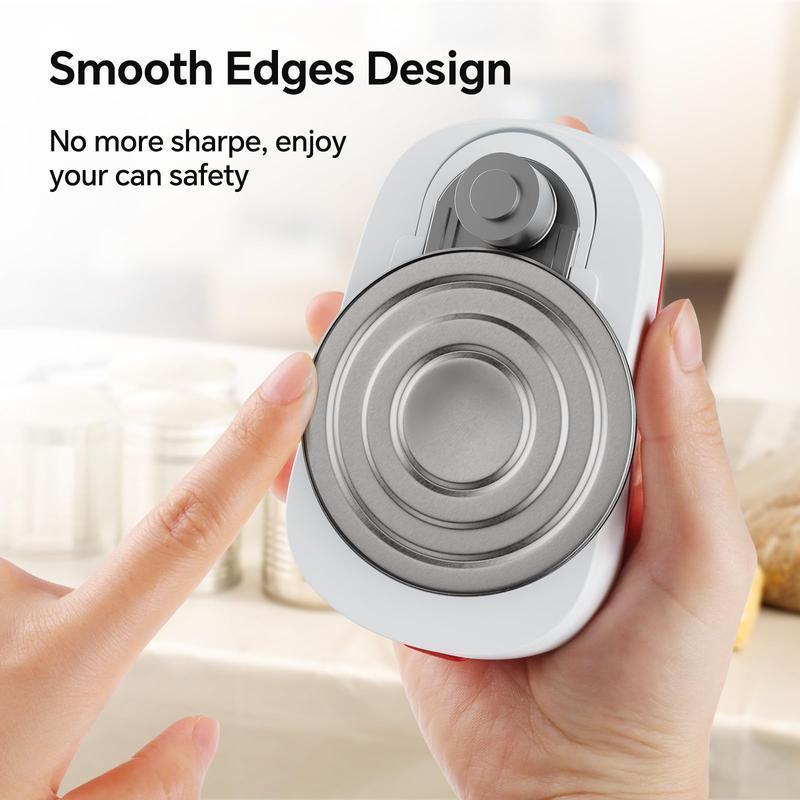 Osnell's New Hands-free Electric Can Opener Automatically Opens Any Size Can With One Button. The Edge Is Smooth And Safe. The Best Gift For Chefs, Elderly People And Mothers. Kitchen Gadgets And Mode