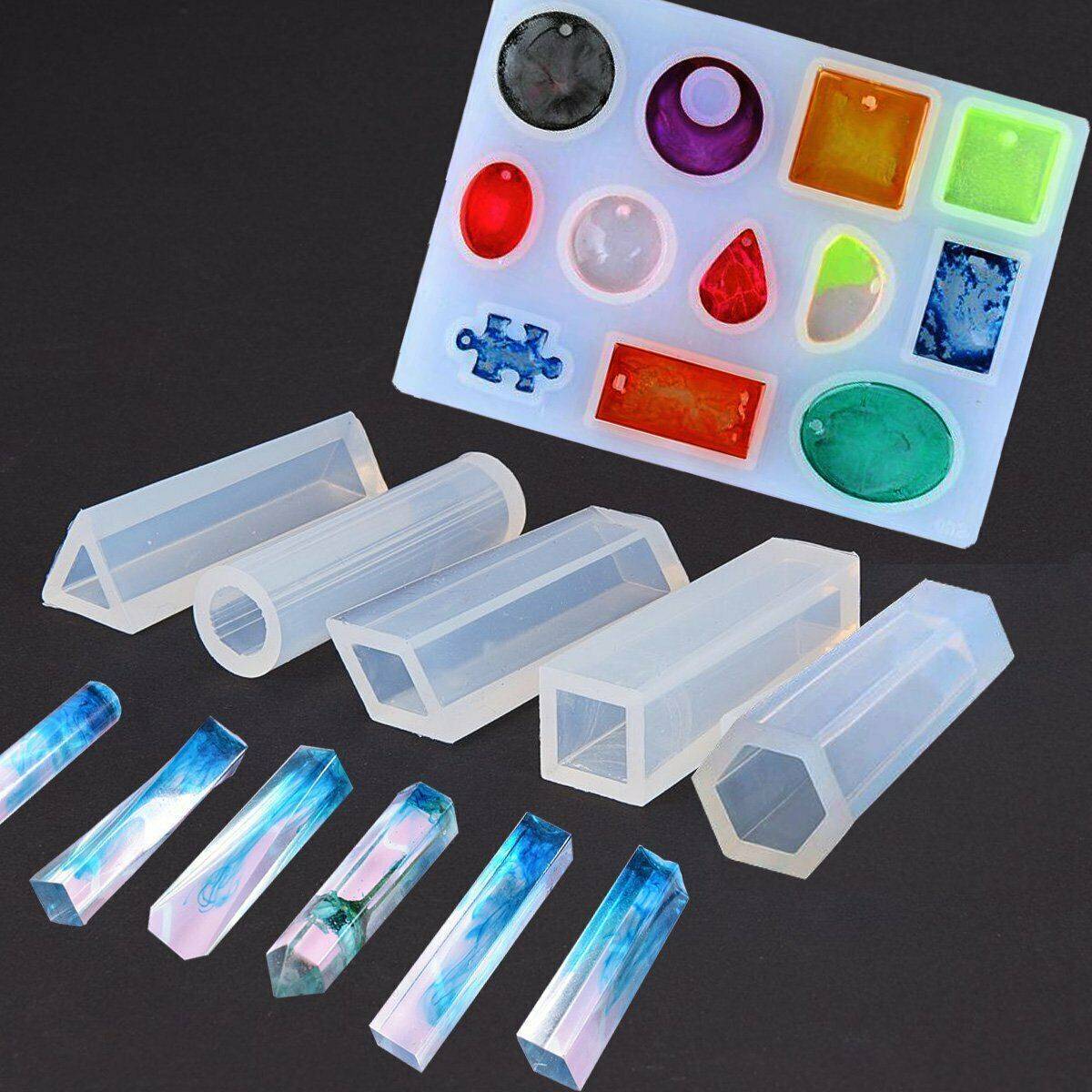 Silicone Earring Pendant Mold Necklace Jewelry Resin Mould Casting Craft Tool