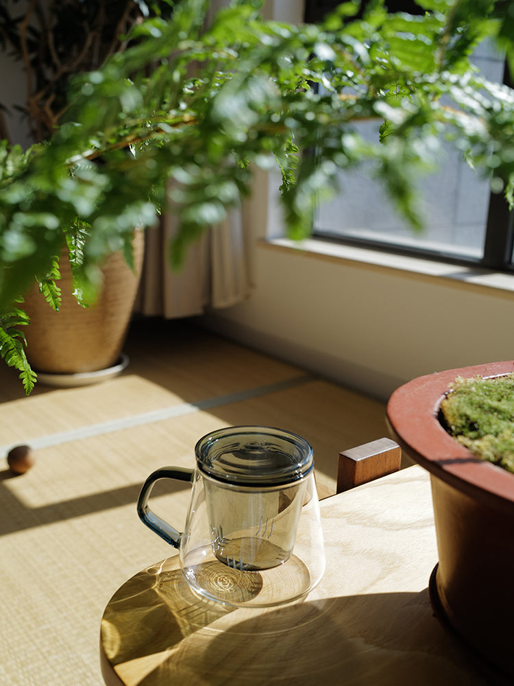 High Temperature Resistant Office Filter Tea Separation Glass