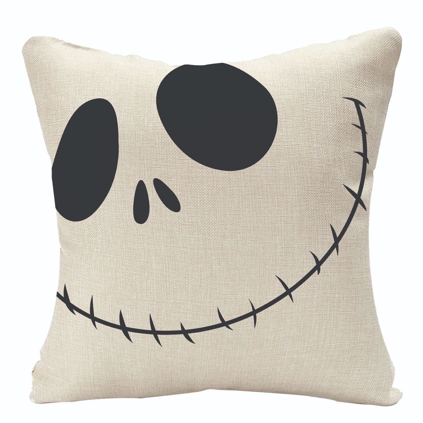 Home Fashion Halloween Linen Print Pillowcase