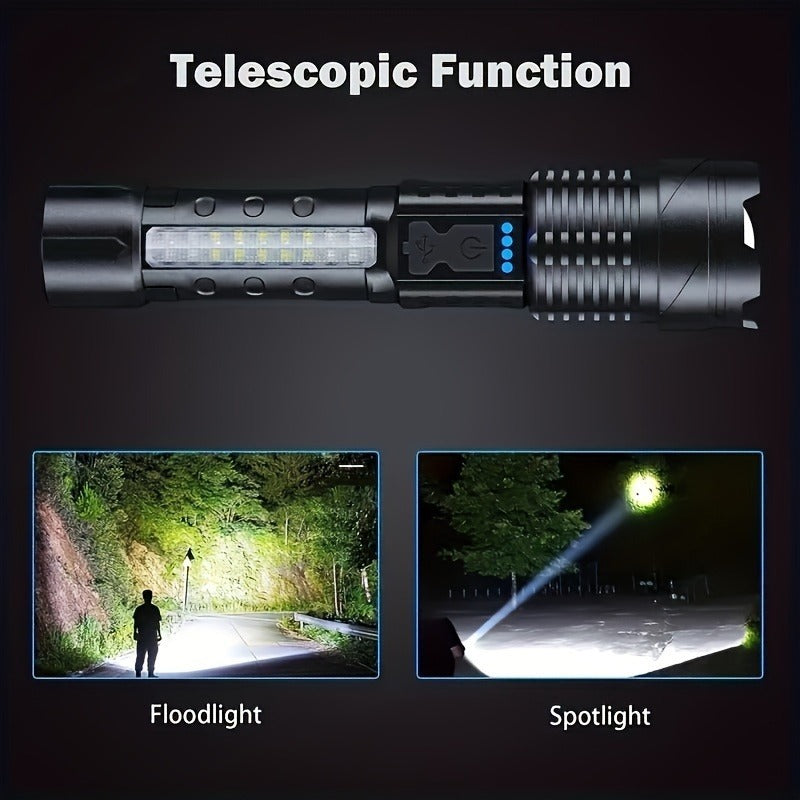 Two Pieces Of A76 Flashlights Can Handle All Situations Of Outdoor Exploration And Emergency Lighting. They Are A Must-have For Every Family