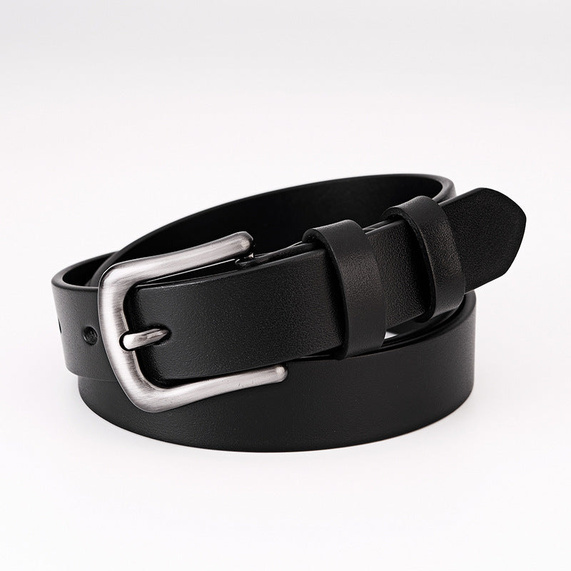 First Layer Cow Leather Belt Women's New