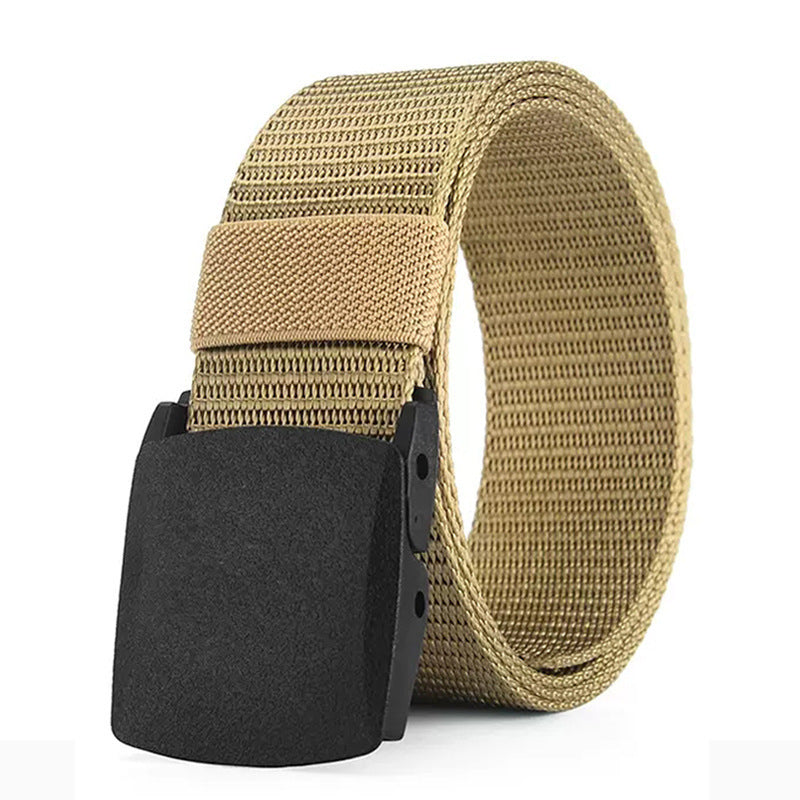 Nylon Tactical Belt Men's And Women's Same Outdoor Metal-free Canvas