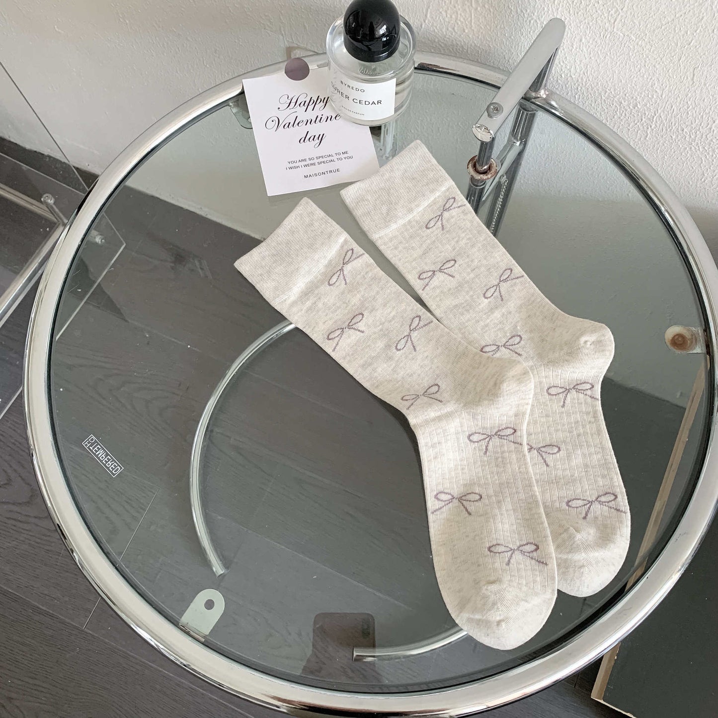 Women's Bowknot Mid-calf Length Loose Socks