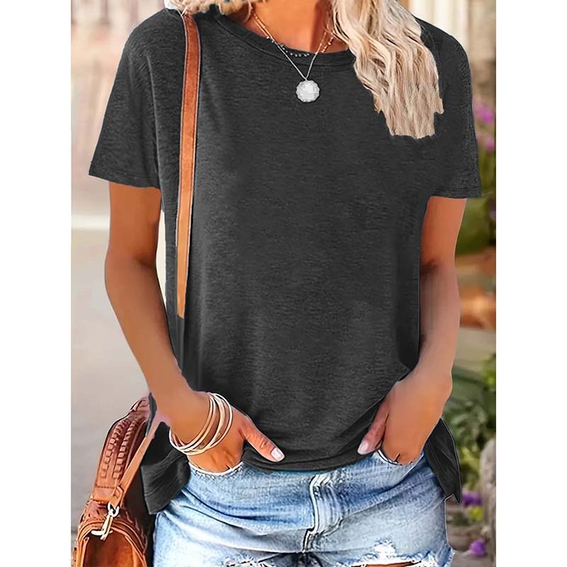 5 Pack Womens T Shirts Short Sleeve Basic Tees Crew Neck Fashion Tops Casual Summer Outfits Clothes