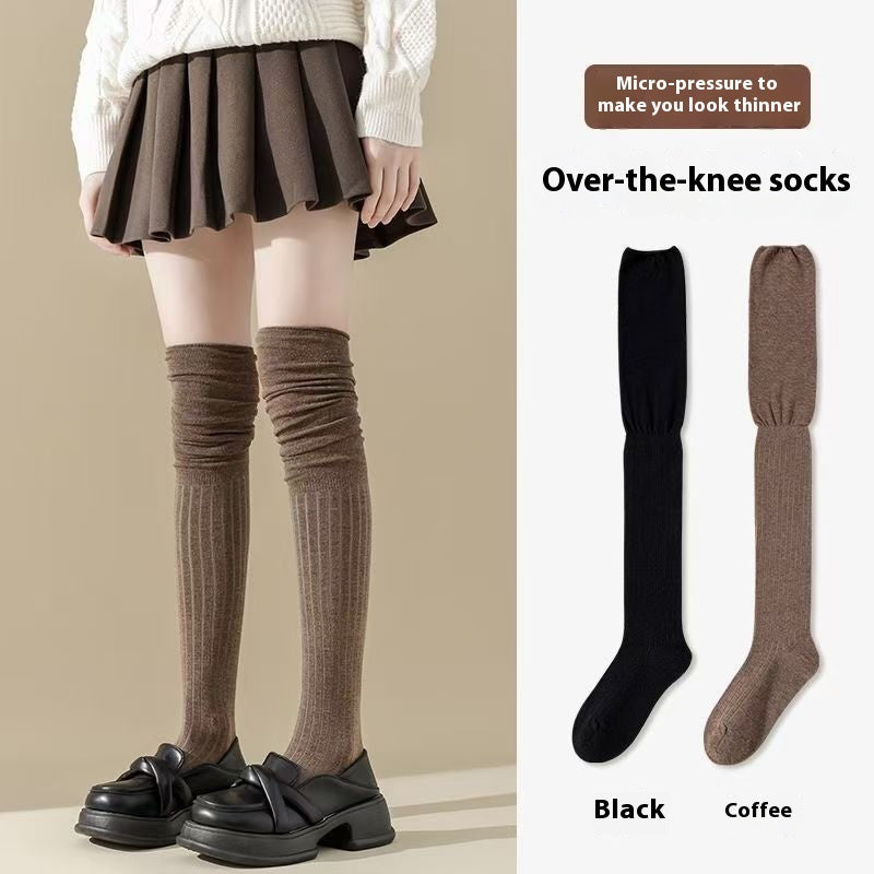 Maillard Long Tube Stitching Bunching Socks